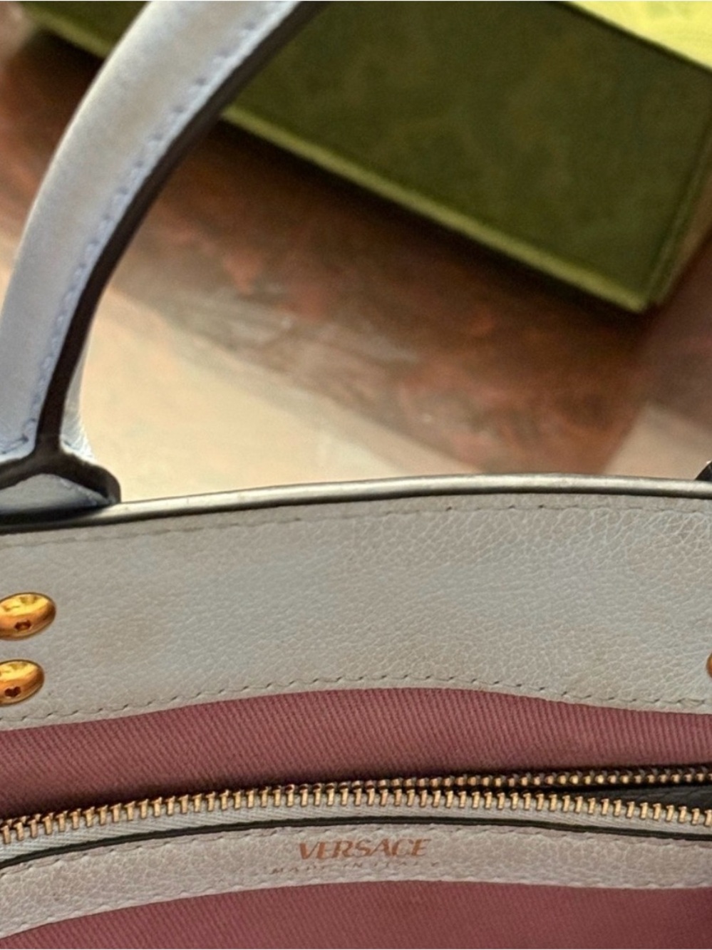Versace La Medusa Leather Tote with Matching Cardholder - Picture 5 of 8